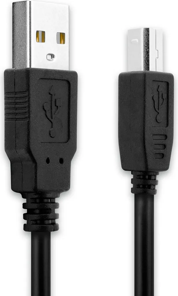 subtel USB 2.0 Cavo Stampante, USB Maschio A Maschio B, cavo ricarica nero