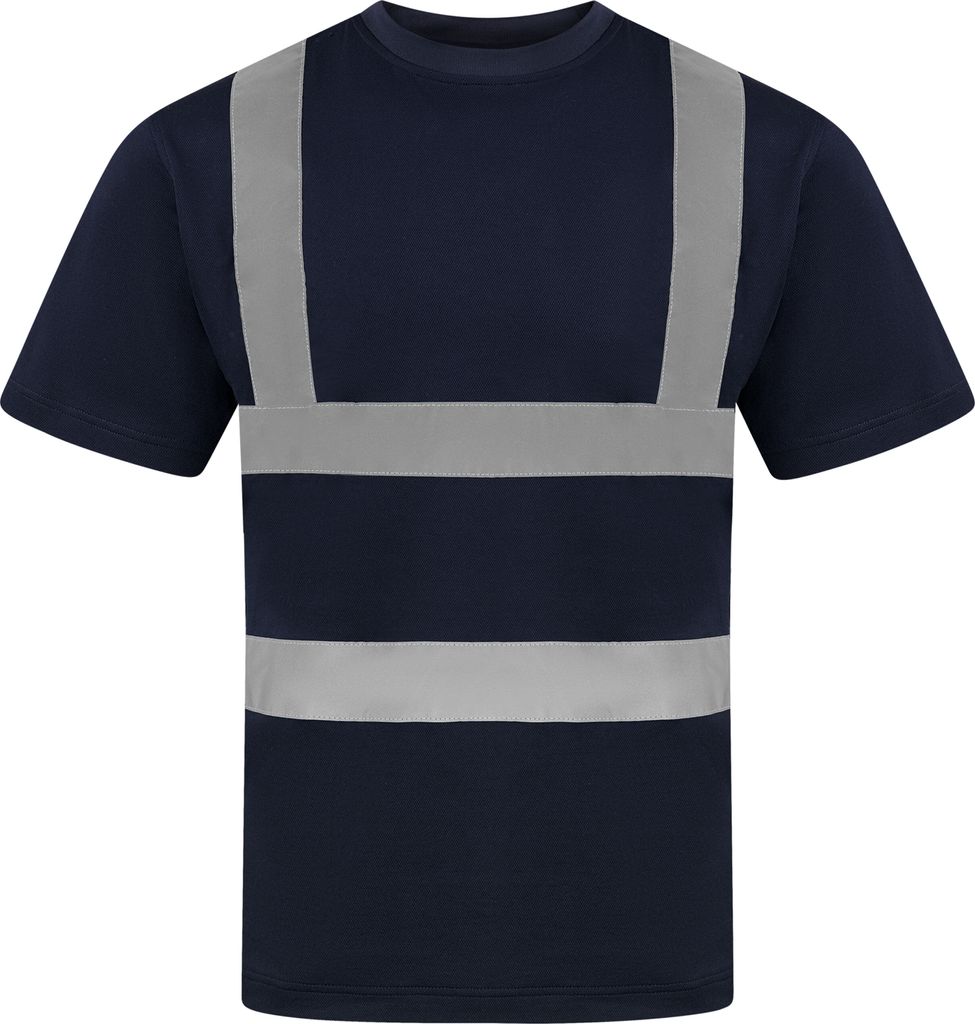 Korntex KXPCSHIRT | Herren Shirt Blended fabric T-Shirt, EN ISO 20471:2013 - Farbe: Navy - Größe: 6XL