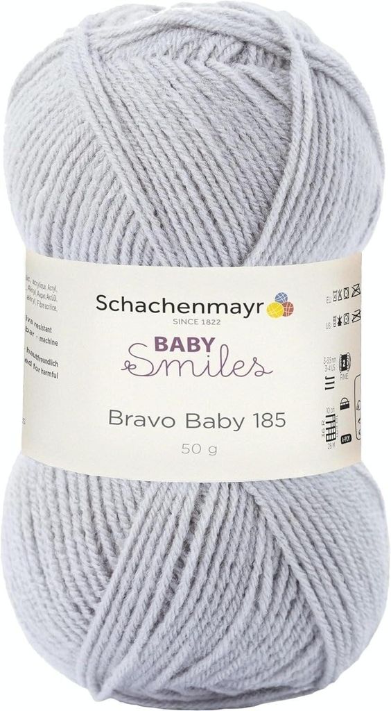 Schachenmayr Bravo Baby 185, 50g Grau Handstrickgarne Produktbild 