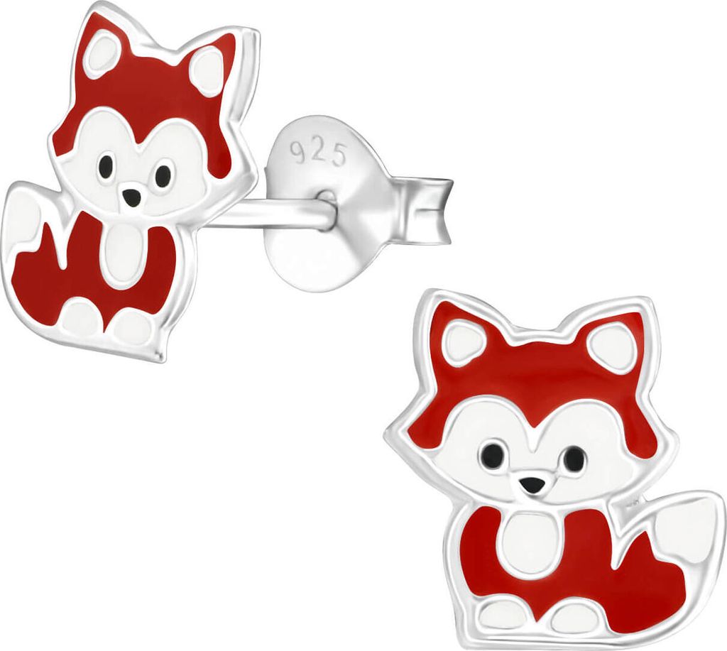 Ohrstecker 925 Sterling Silber mit kleinem Fuchs