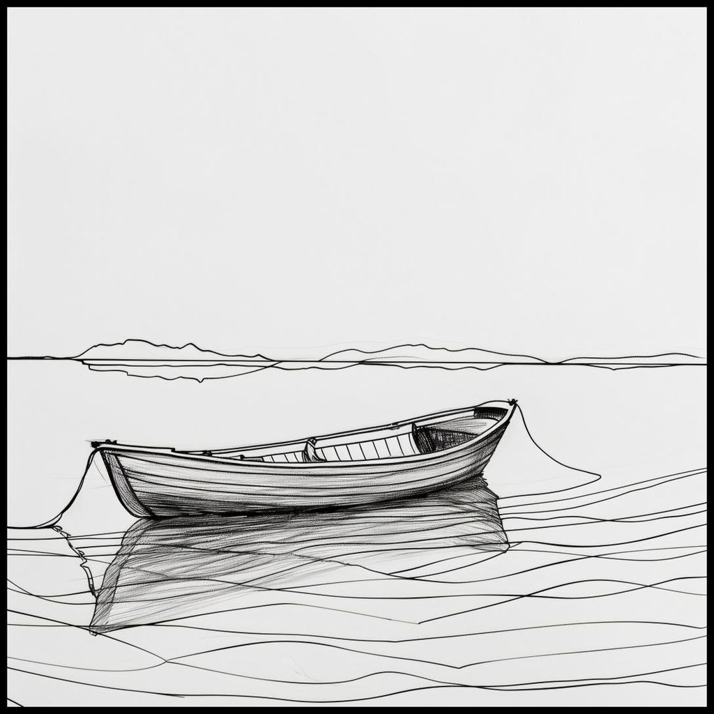 Plakat 100x100cm Freiheit auf dem Wasser