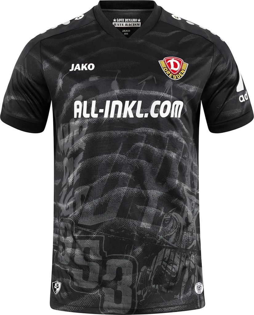 Jako Dynamo Dresden Trikot Away - schwarz, Größe:L
