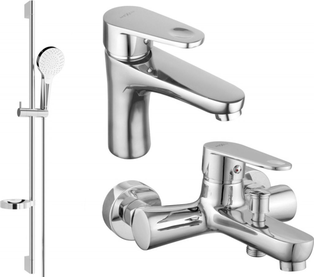 Mexen Kama DS05 Badewannenset, Chrom - 72503DS05-00