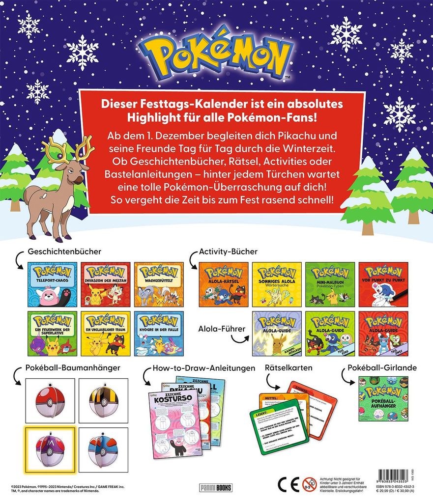 Pokémon: Überraschungskalender: Noch 24 Tage bis zum Fest Produktbild 2