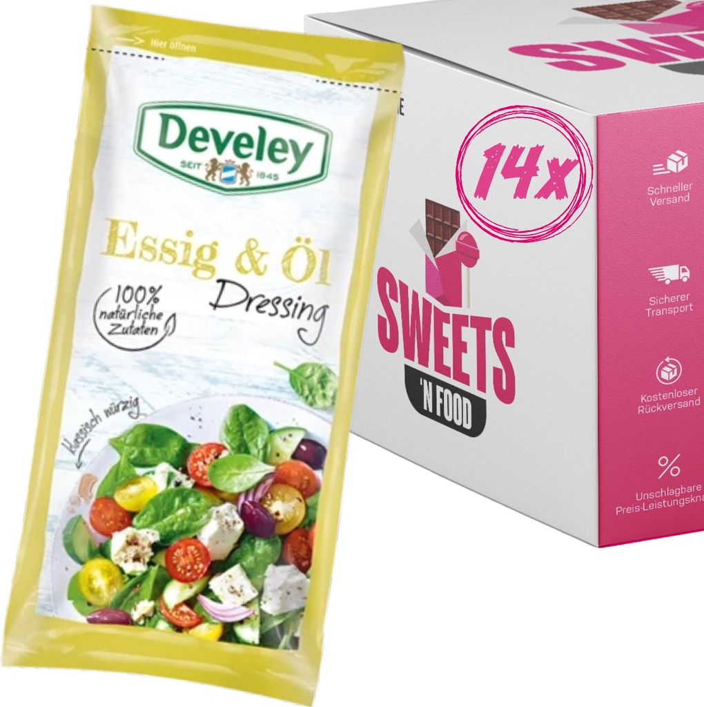 Develey Essig & Öl Dressing 14x 75ml Produktbild 