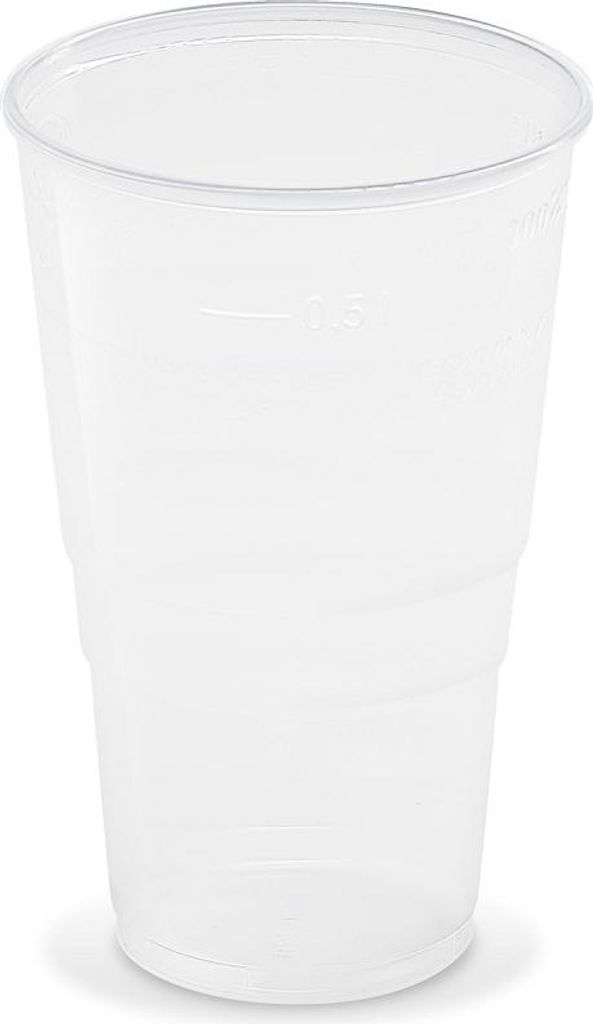 Trinkbecher klar 0,5 l -PP- (Ø 95 mm) [50 Stück] Produktbild 