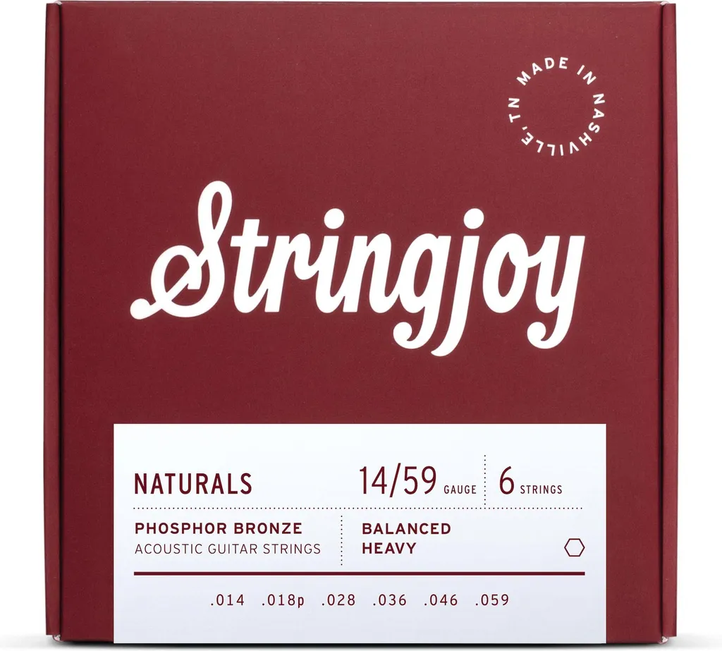 Cordes guitare acoustique Stringjoy 14-59 pour un son riche et profond
