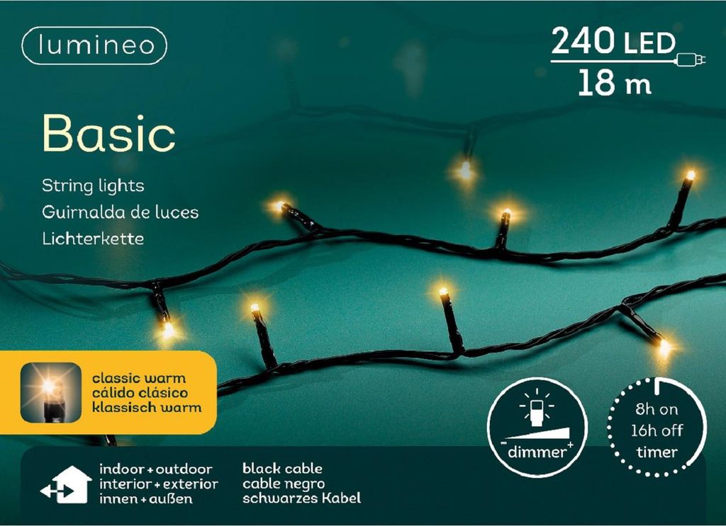 Lumineo Weihnachtsbeleuchtung LED Außenbereich 240 Lichter Produktbild 