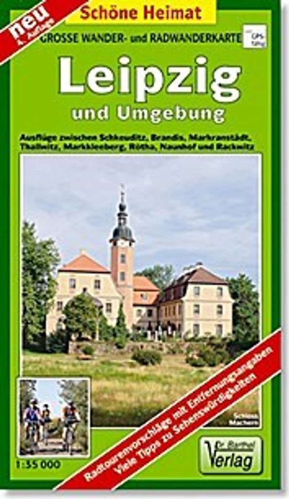 Wander- und Radwanderkarte Leipzig und Umgebung 1 : 35 000