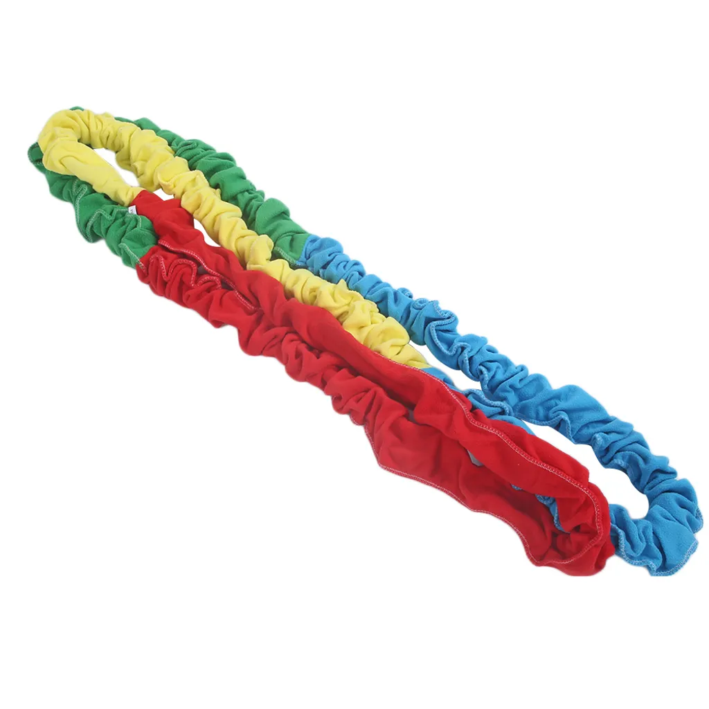 Corde à tirer arc-en-ciel pour jeux d'équipe et sport scolaire 10m