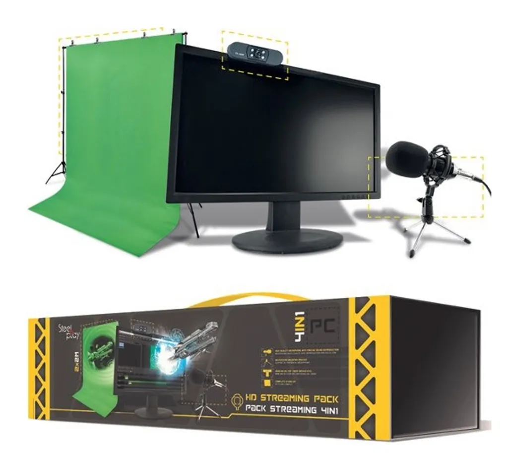 Pack Streaming pour Créateurs de Contenu avec Fond Vert Pro 2x2m