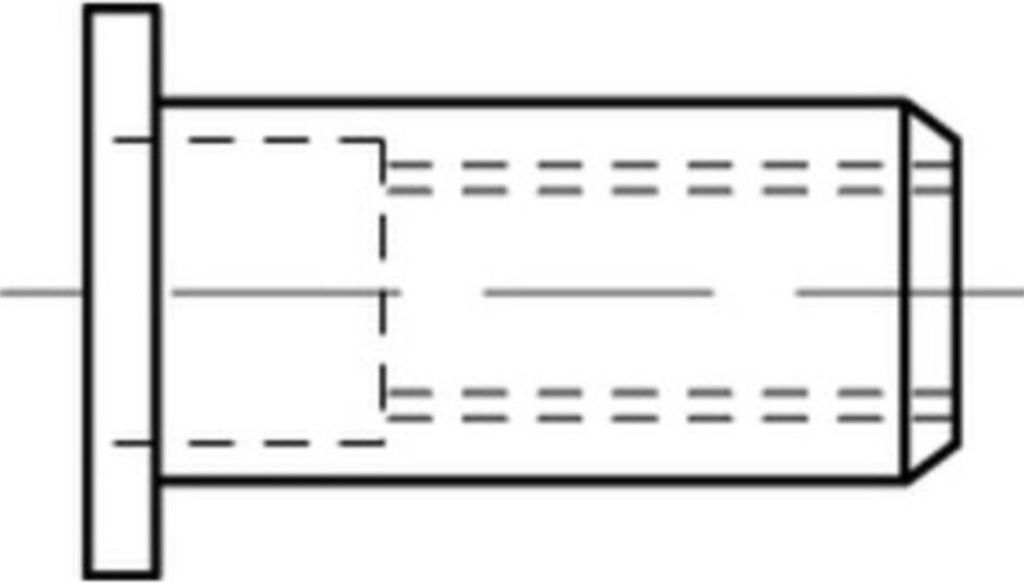 Reyher Blindnietmuttern Alu-Leg. Flako M 8/3,0-6,0 (100 Stück)