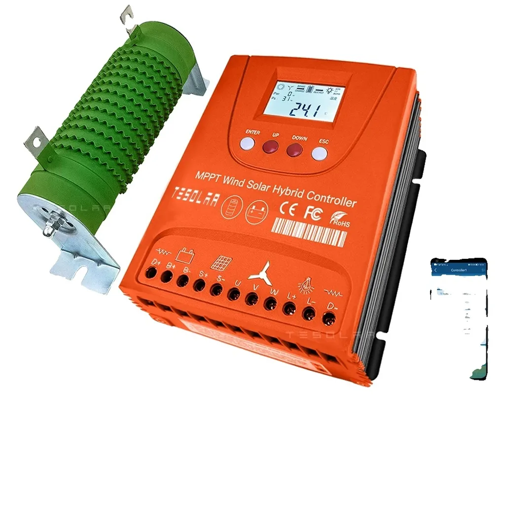Régulateur Hybride Solaire Éolien MPPT 1500W pour Système Off-Grid