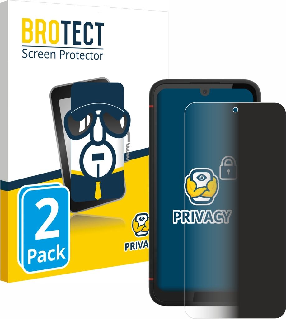 2x BROTECT Sichtschutzfolie für Volla Phone X23 Anti-Spy Privacy Sichtschutz Blickschutz Folie Blaulicht-Schutz