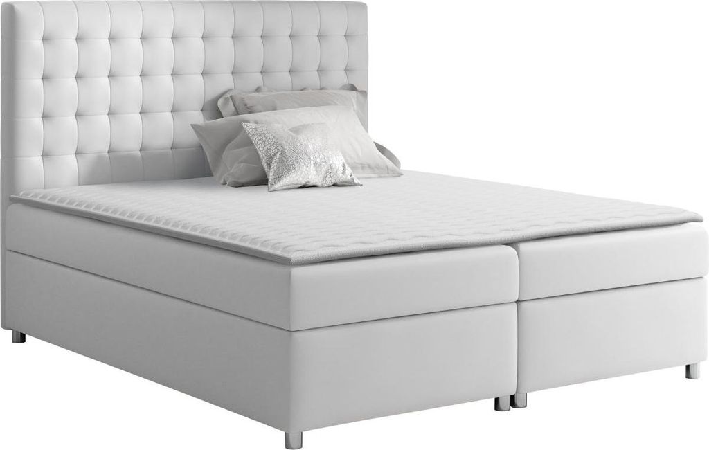 MIRJAN24 Boxspringbett Asti, Ehebett mit zwei Bettkästen für die Bettwäsche, Schlafzimmer (Farbe: Soft 017, Größe: 160 x 200 cm)