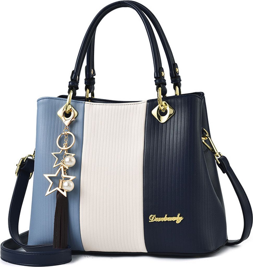 Damen Handtasche,Stylish Verstellbarer Tote Bag(Blau)Umhängetasche,täglicher Schulterrucksack mit hoher Kapazität,Wasserdichte Rucksack