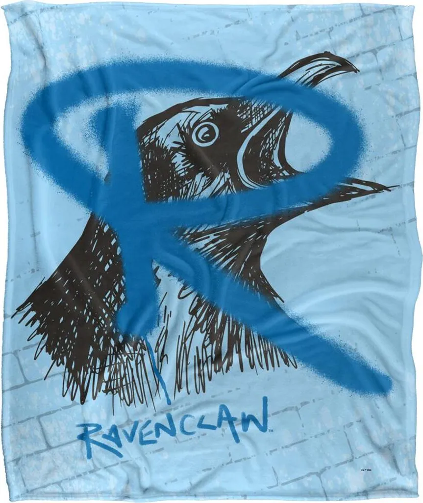 Harry Potter Couverture Ravenclaw Graffiti TV19036 Taille Unique Coloré