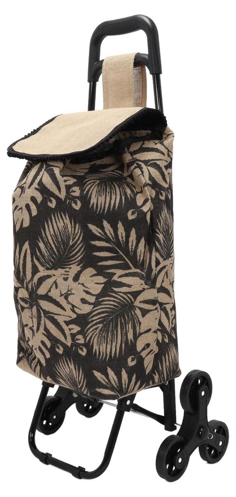 Sac à roulettes, jute avec motif, 33 l Image du produit 