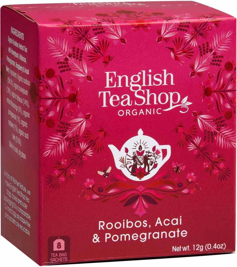 ETS - Rooibos, Acai & Granatapfel, BIO, 8 Teebeutel Produktbild 