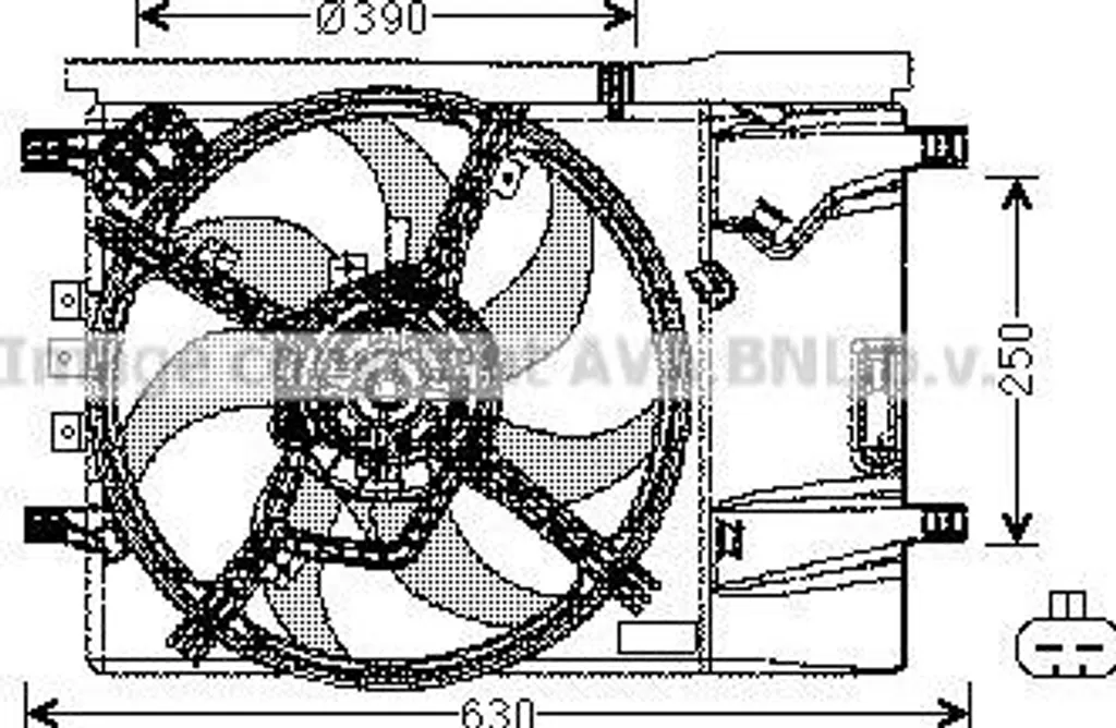 Évitez la surchauffe avec le ventilateur de radiateur Corsa D OE 1341390