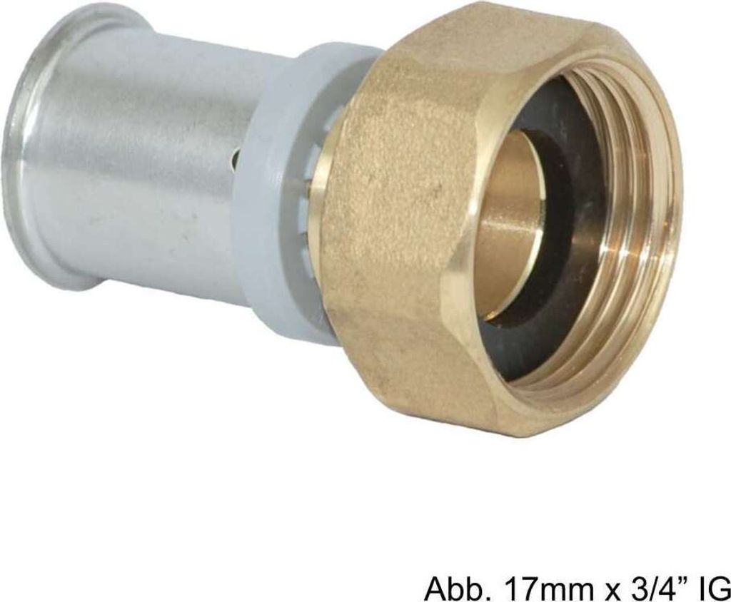 Roth RIS Anschlussverschraubung 32 mm x 1 1/4" IG, Messing