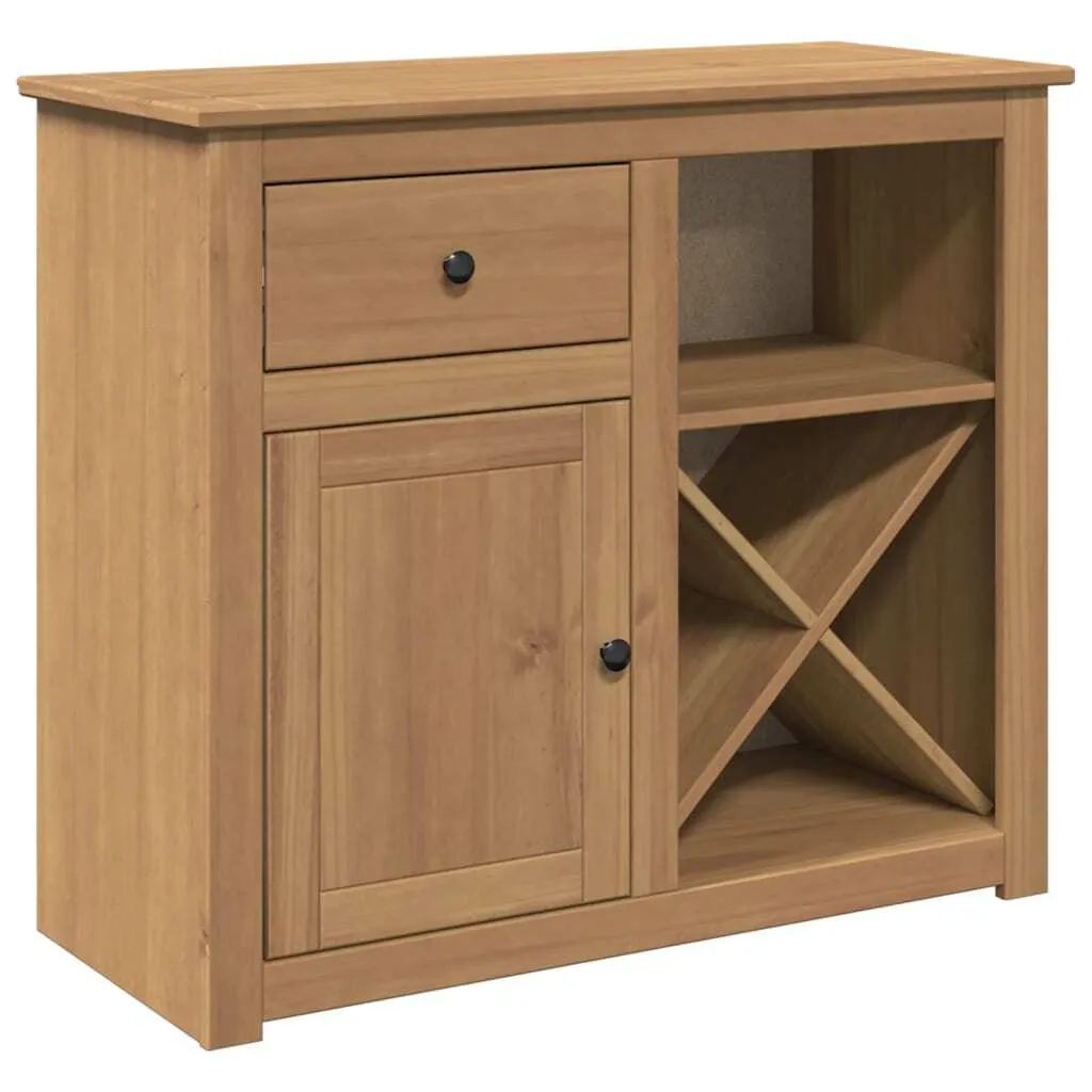 Credenza in Legno Massello Panama 93x40x80 | Calore Rustico per la Casa