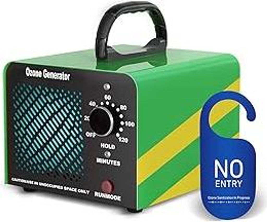 Ozone Generator 30000 mg/h, Tragbares Ozongenerator für Wohnung und Auto, 300? Ozongerät Luftreiniger und mit 120 Min Timer, Ozon O3 Ozonisator, ...