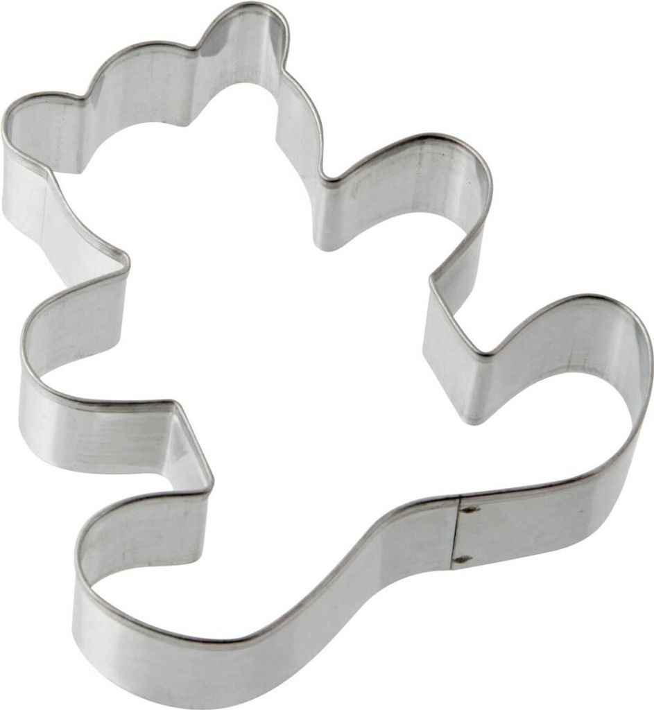 Zenker Ausstecher Teddybär Patisserie, Weihnachtsausstecher für Plätzchen, Ausstechform für Kekse und Fondant, hochwertiger Keksausstecher, Kü...