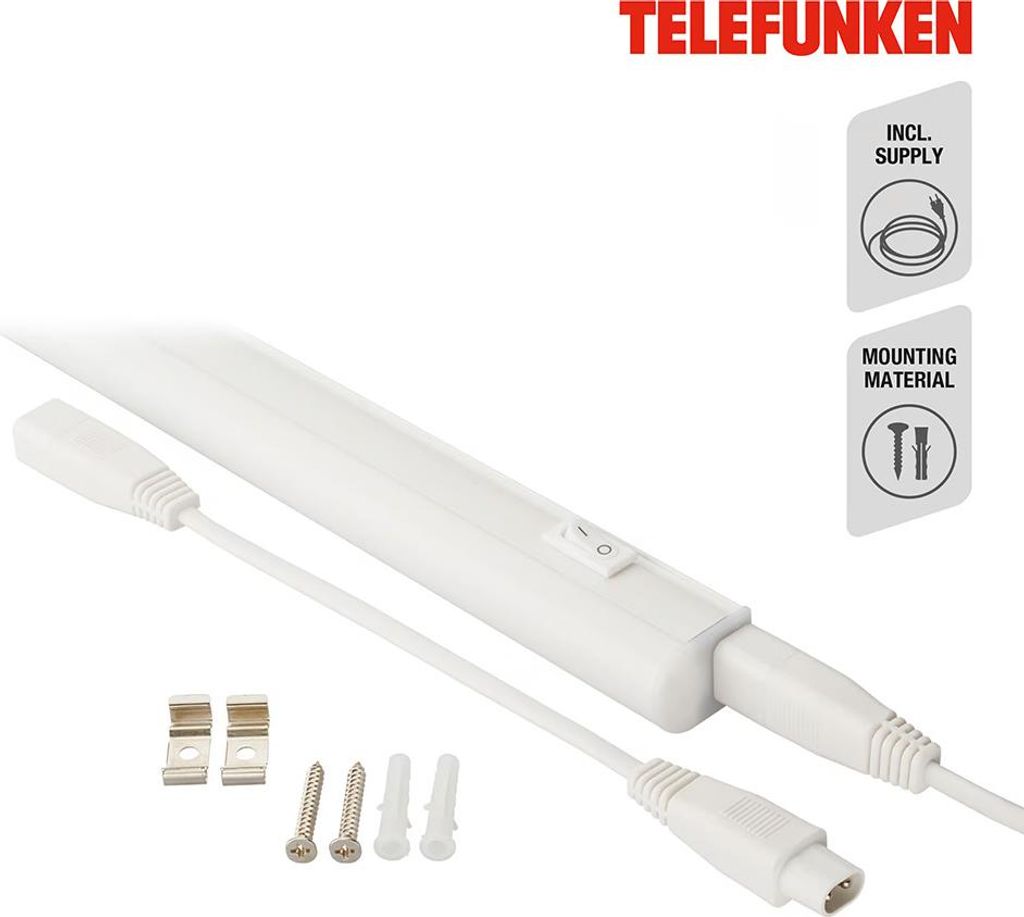 TELEFUNKEN LED světlo pod skříň 88,4 cm 10W 1100lm bílé Obrázek produktu 