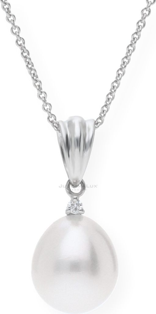 JuwelmaLux Anhänger 585 Weißgold mit Brillant und Produktbild 