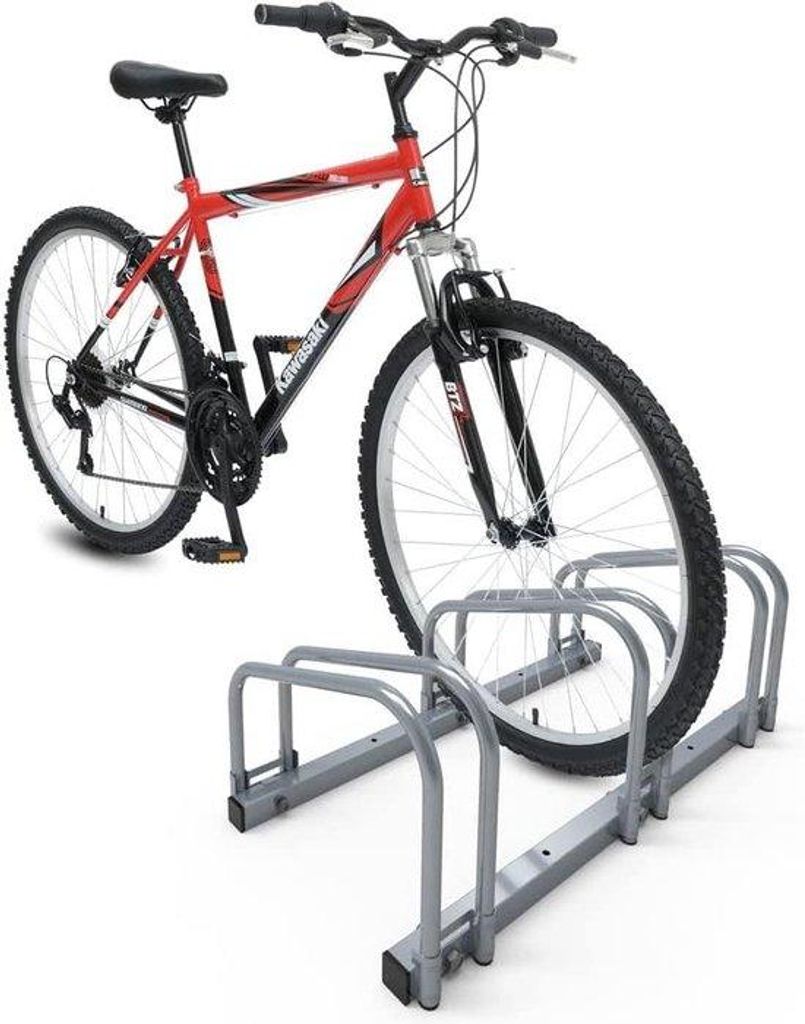 Famanu fietsenrek voor 3 fietsen - Kan aan de muur of op de Productafbeelding 