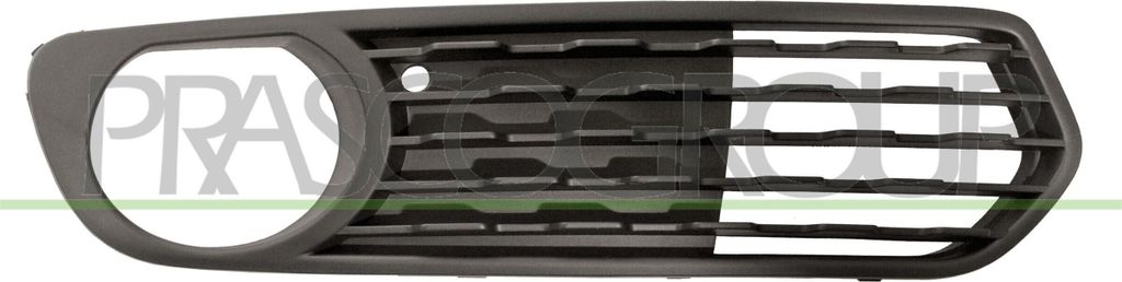 PRASCO Lüftungsgitter Grill Stoßfänger für BMW 1 Schrägheck (F20) mit Loch/Löchern für Nebellampen Schwarz