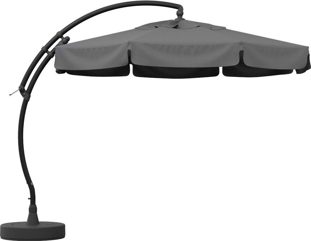 Sonnenschirmbespannung Sun Garden Ø 350 cm grau Produktbild 