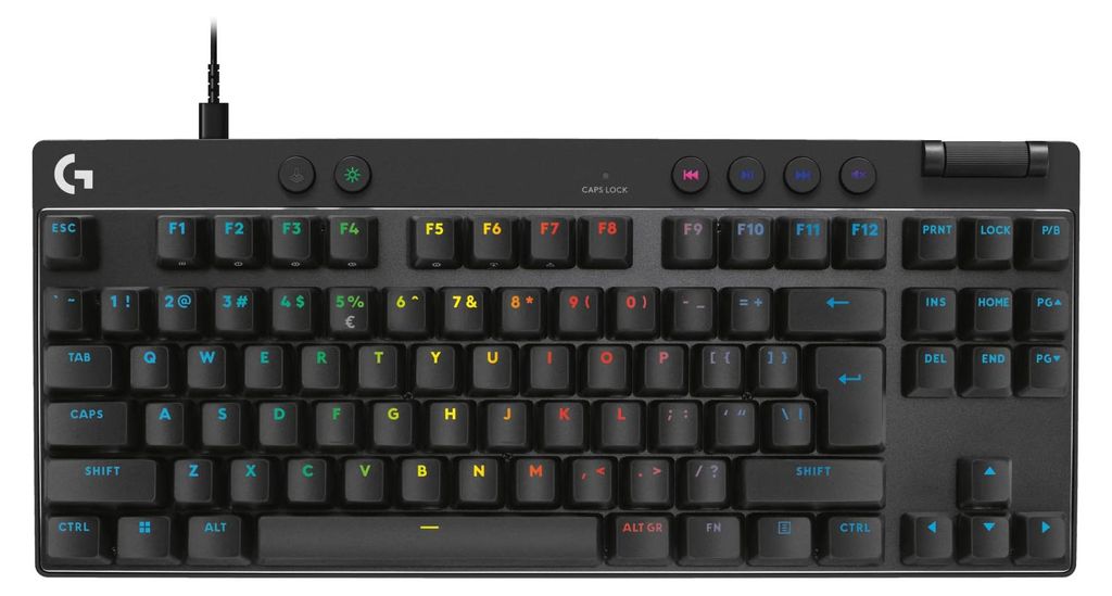 Logitech G PRO X TKL Rapid keyboard Gaming USB QWERTY US International Black