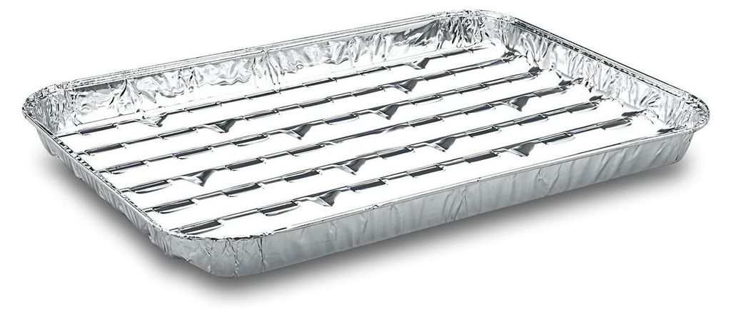 25x Alu-Grillpfannen Grillschalen BBQ 34.4 x 22.4cm Produktbild 