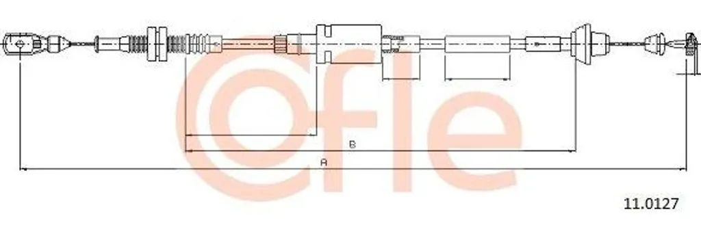 Câble d'accélérateur contre pédale dure Fiesta - COFLE 11.0127 OE