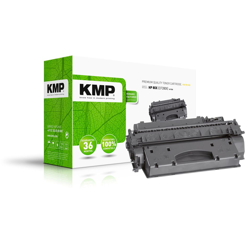 KMP Toner HP CF280X black 7300 S. H-T164 remanufactured