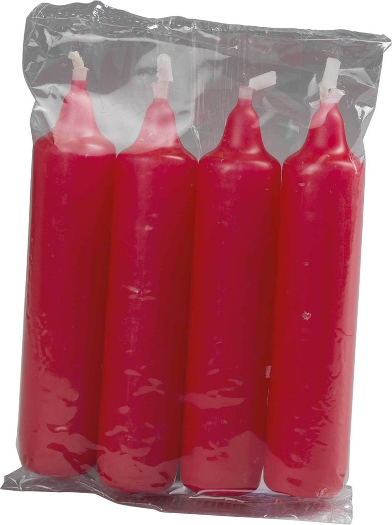 Adventskerzen Ø 2 cm H 10,5 cm rot 4 Stk. Produktbild 