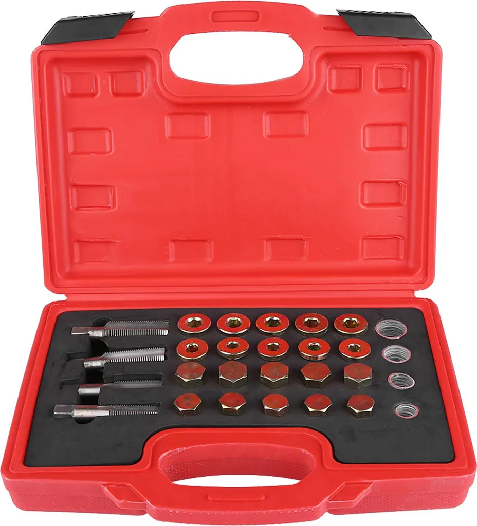 Kit réparation carter d'huile durable avec taraud acier et joints cuivre
