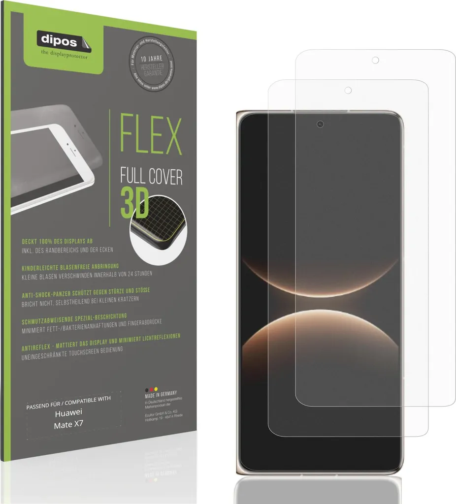 2x Pellicola Protettiva Opaca Huawei Mate X7 - Anti-Shock Professionale