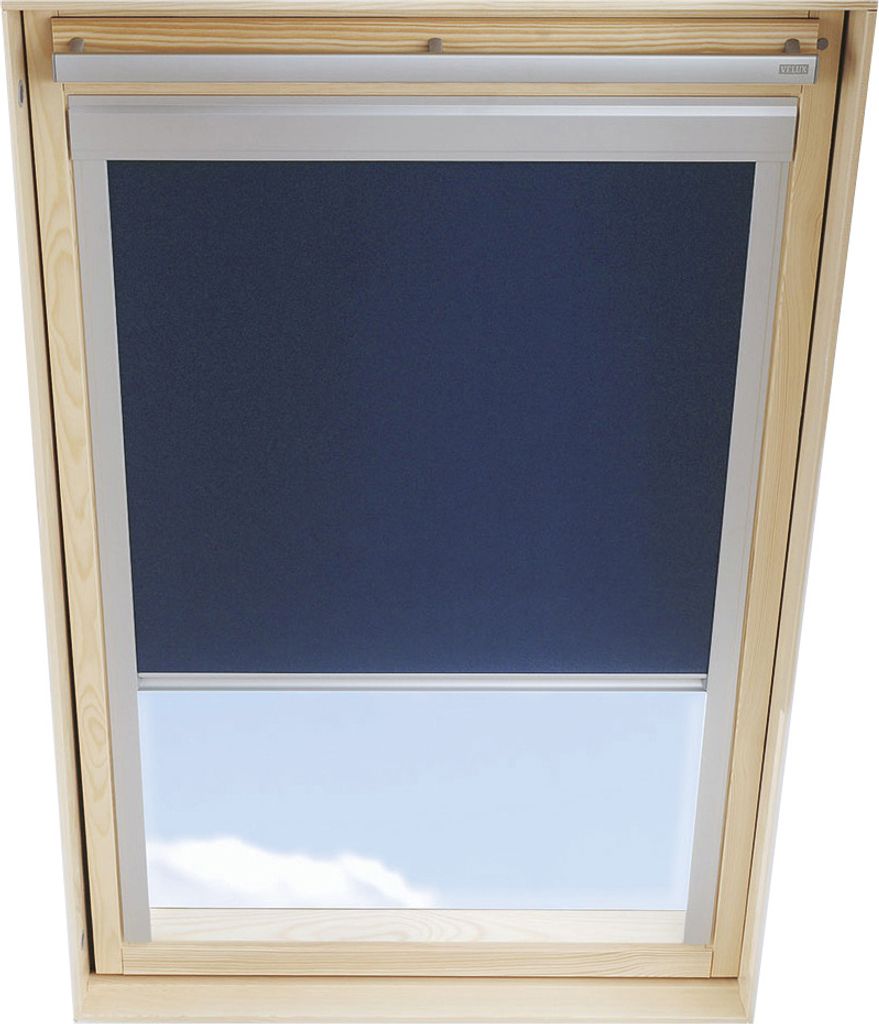 ITZALA Verdunkelungsrollo kompatibel mit VELUX Dachfenster CK02, Dunkelblau