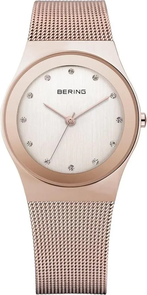 BERING Classic Damenuhr roségoldfarben/crema 12927-366