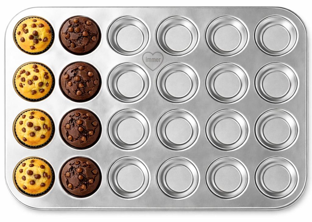 Edelstahl Muffinform 24er Mini-Muffins Image du produit 