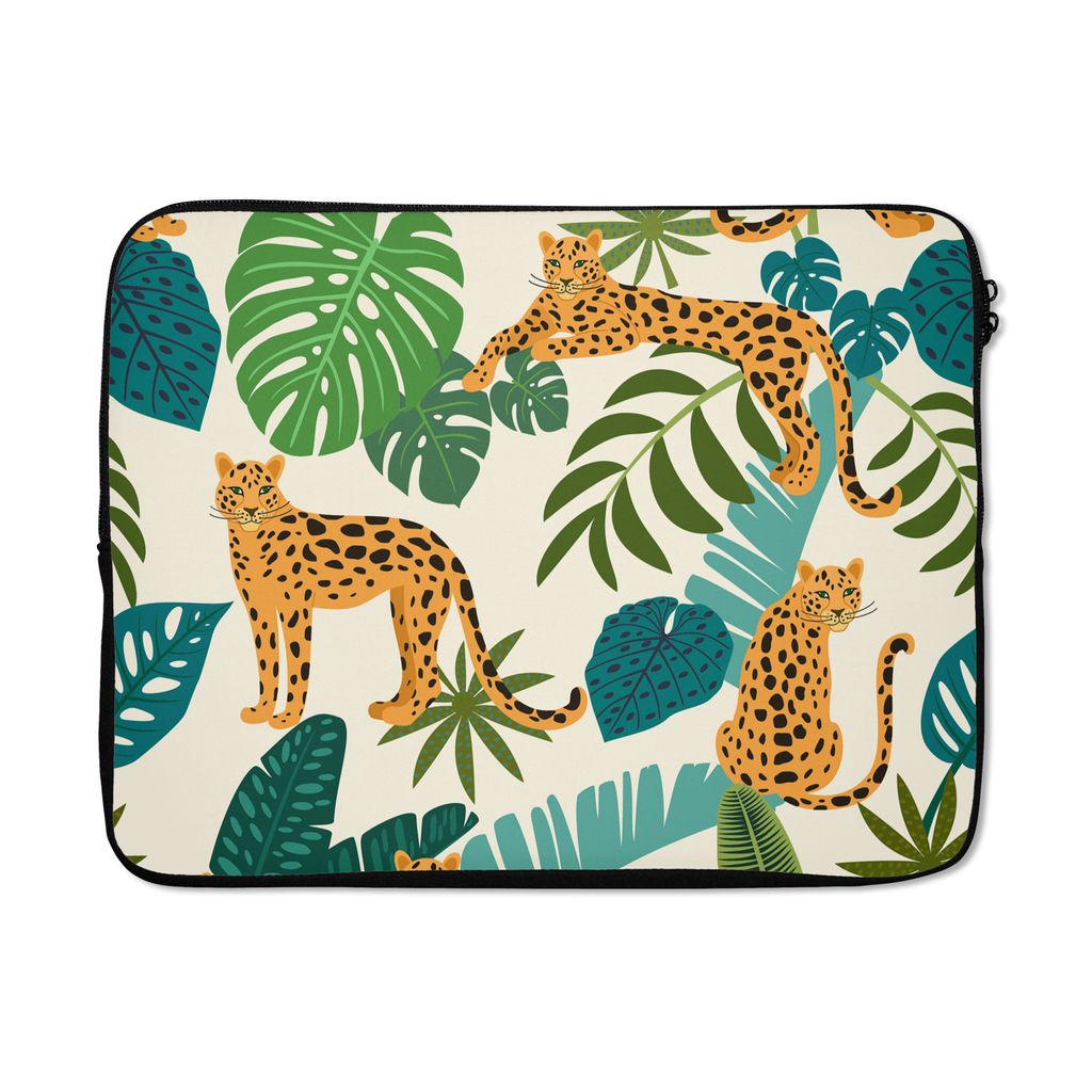 MuchoWow® Laptop Hülle 17 Zoll Laptoptasche Dschungel - Produktbild 