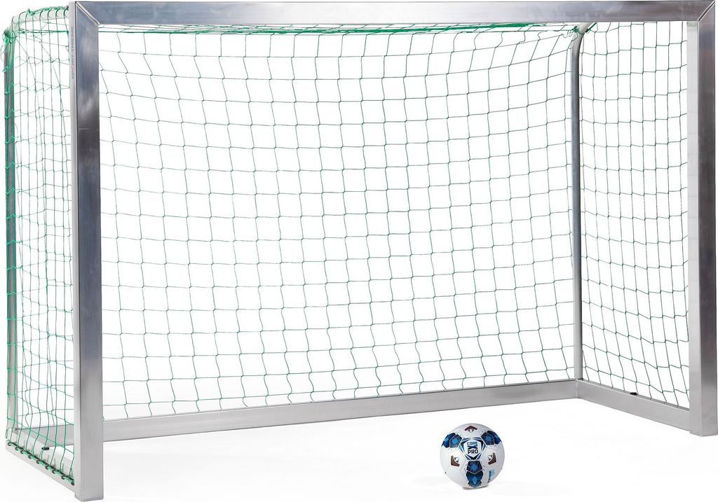 Sport-Thieme Mini-Fußballtor vollverschweißt, Inkl. Netz, grün (MW 10 cm), 2,40x1,60 m, Tortiefe 1,00 m