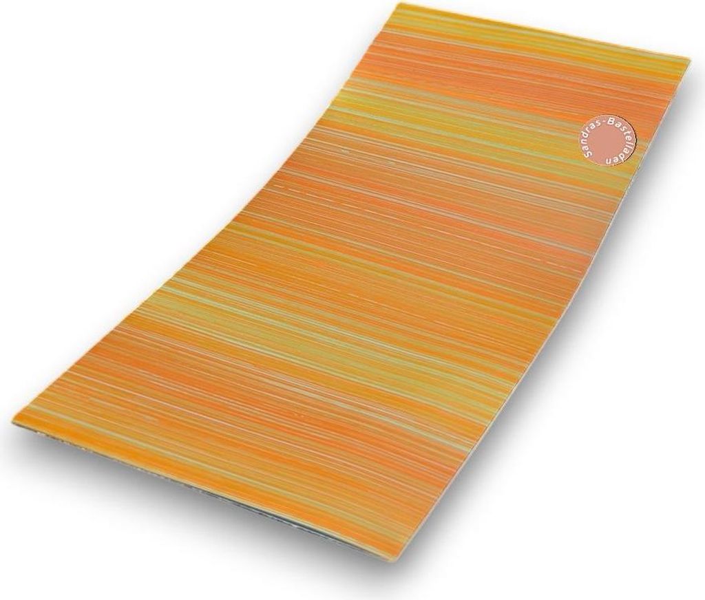 Sandras-Bastelladen - Handbemalt Schraffur - Kerzen Verzierwachsplatte - 200 x 100 x 0,5mm Terracotta