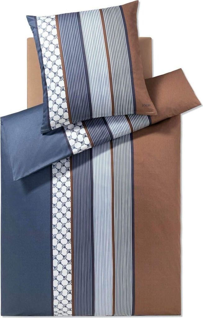 JOOP! Mako-Satin Bettwäsche Cornflower Stripe 4069 deep Produktbild 