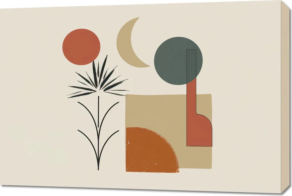 Significato Quadro Sole e Luna 90x60 | Simbolo Vita e Armonia