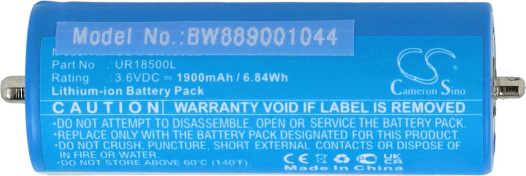 vhbw Akku kompatibel mit Braun Silk-épil Xpressive, 7 Dual Epilator (1900mAh, 3,6V, Li-Ion), 5,6 x 1,8 x 1,8 cm