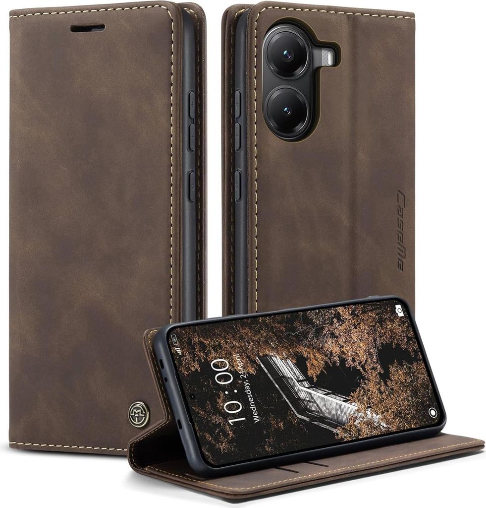 Caseme Handyhülle für Xiaomi Poco X7 Pro 5G Dunkelbraun